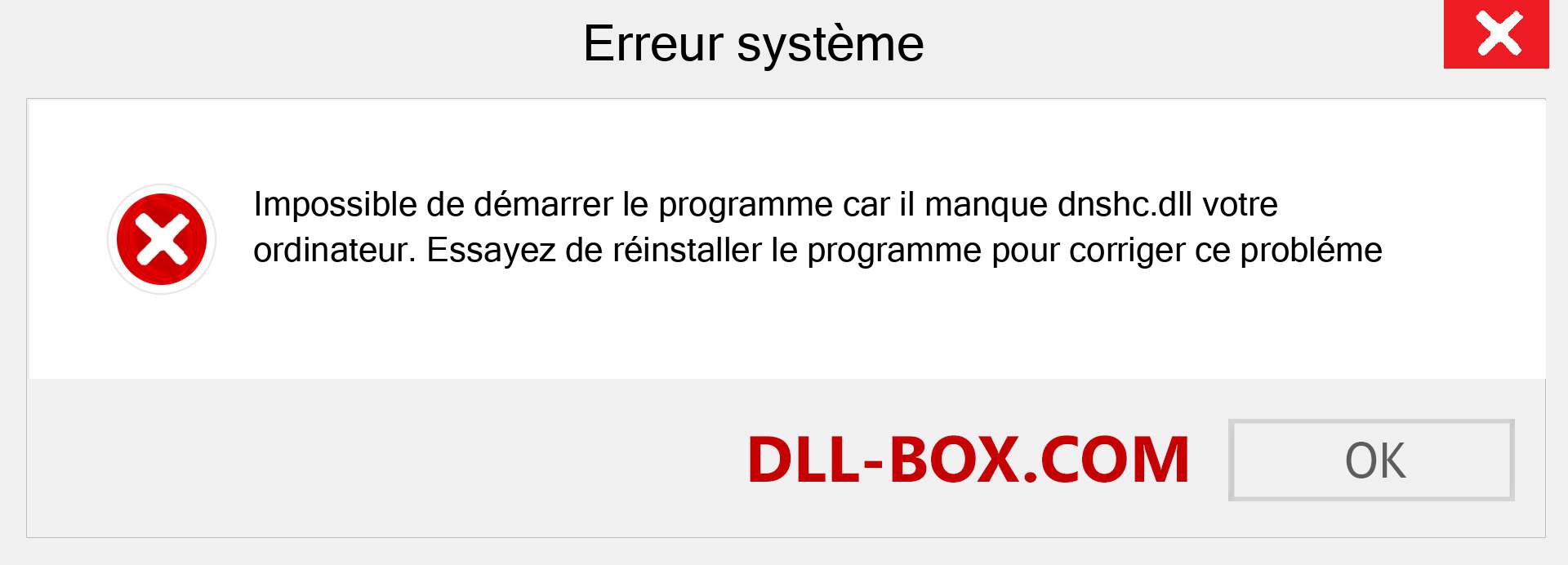 Le fichier dnshc.dll est manquant ?. Télécharger pour Windows 7, 8, 10 - Correction de l'erreur manquante dnshc dll sur Windows, photos, images